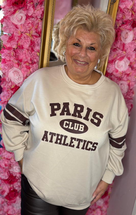 Sweater Paris Beige Plus Size Maat 48 t/m 54