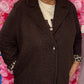 Tussenjas Boucle Bruin Plus Size maat 48 t/m 54