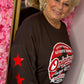 Long Sleeve Original Bruin Plus Size maat 48 t/m 54