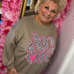 Sweater Amour Taupe Plus Size Maat 48 t/m 54