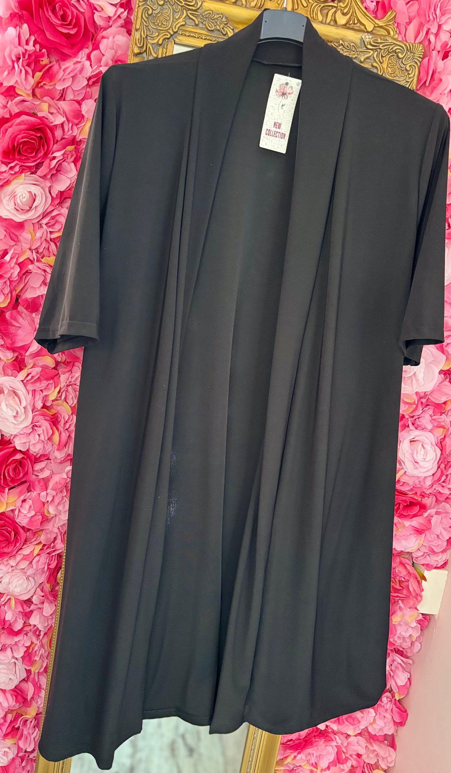 Vest Korte Mouw Travel Zwart Plus size Maat 48 t/m 56