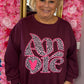 Sweater Amour Bordeaux Plus Size Maat 48 t/m 54