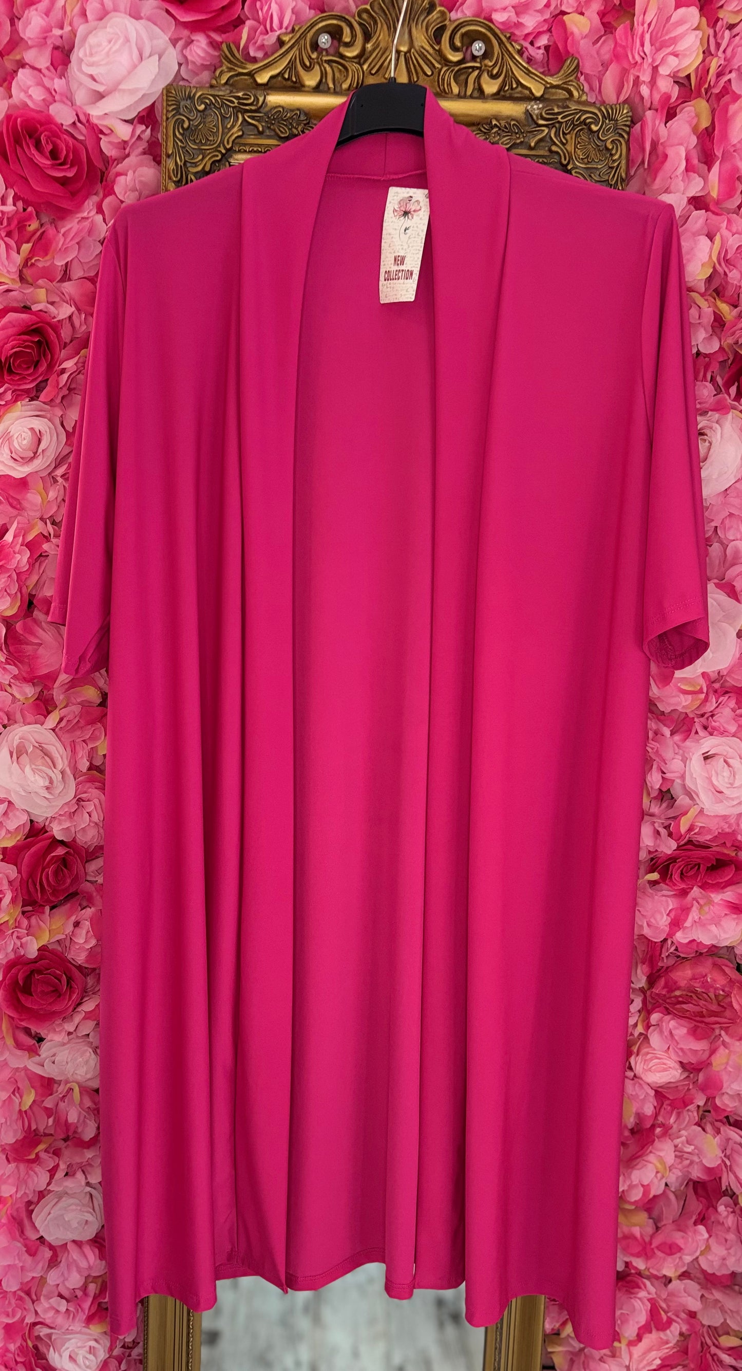 Vest Korte Mouw Travel Fuchsia Plus size Maat 48 t/m 56