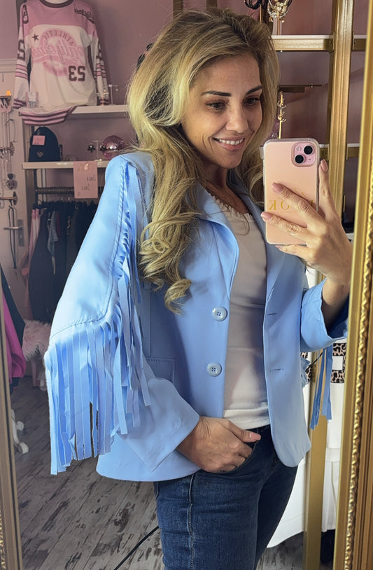 Colbert Franka Licht Blauw Maat tot maat 42