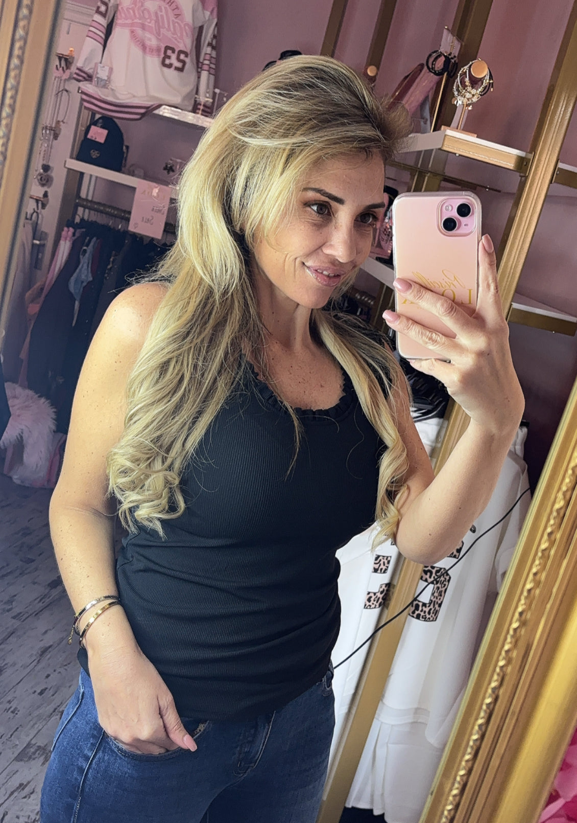 Top Sweety Zwart tot Maat 40-42