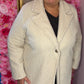 Tussenjas Boucle Creme Plus Size maat 48 t/m 54