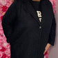 Tussenjas Boucle Zwart Plus Size maat 48 t/m 54