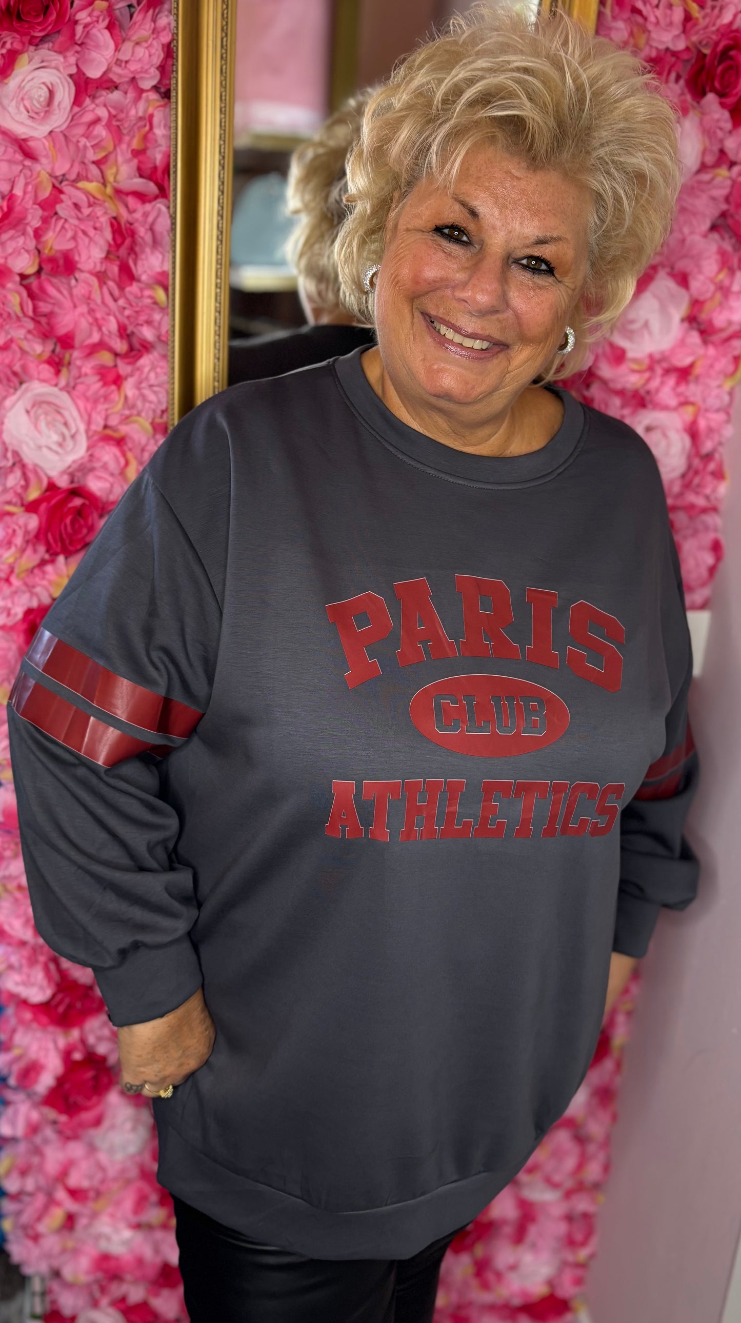 Sweater Paris Grijs Plus Size Maat 48 t/m 54