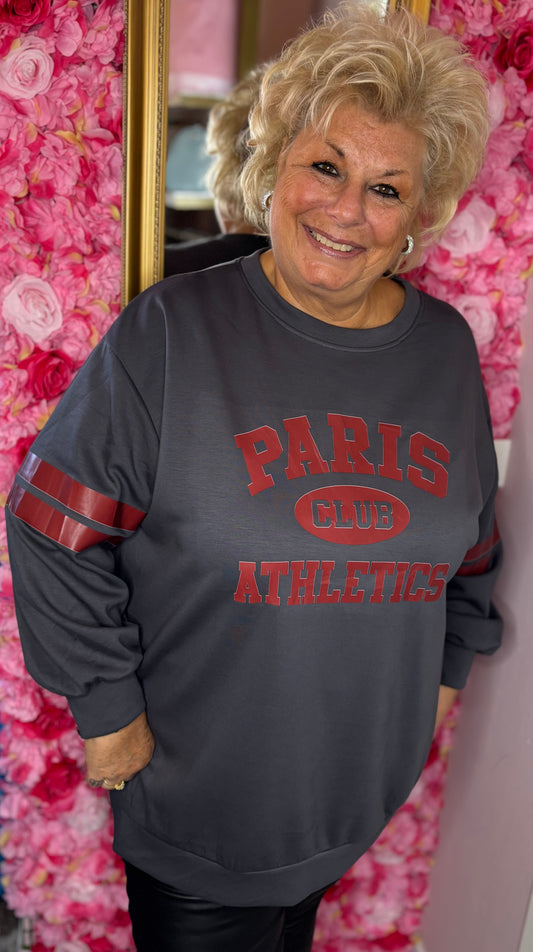 Sweater Paris Grijs Plus Size Maat 48 t/m 54