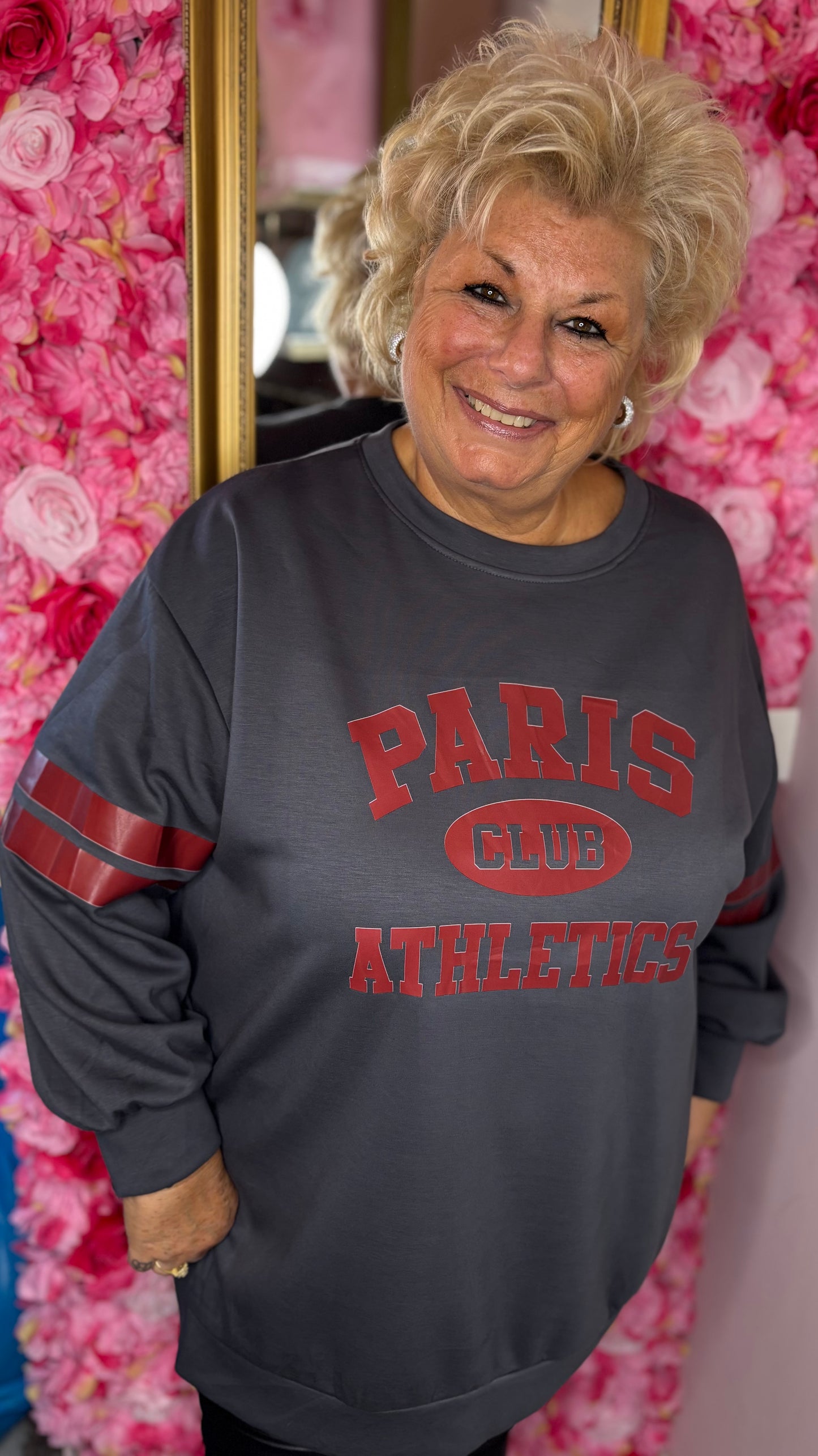 Sweater Paris Grijs Plus Size Maat 48 t/m 54