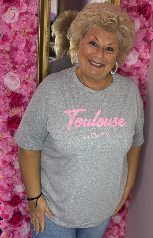 T-shirt Villa Grijs Plus Size Maat 46 t/m 54