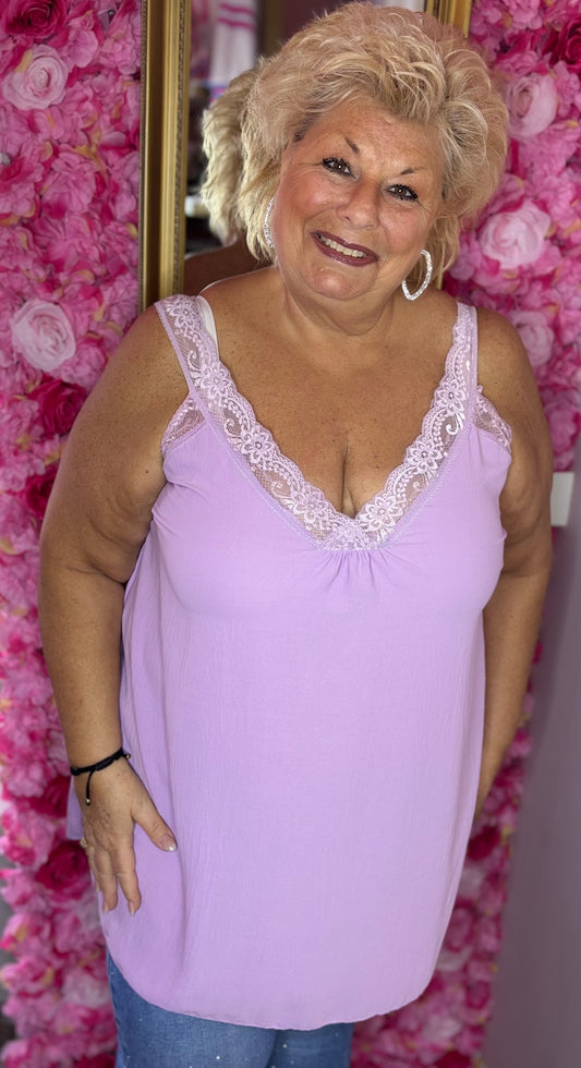 Top Chique Lilla Plus Size Maat 48 t/m 54