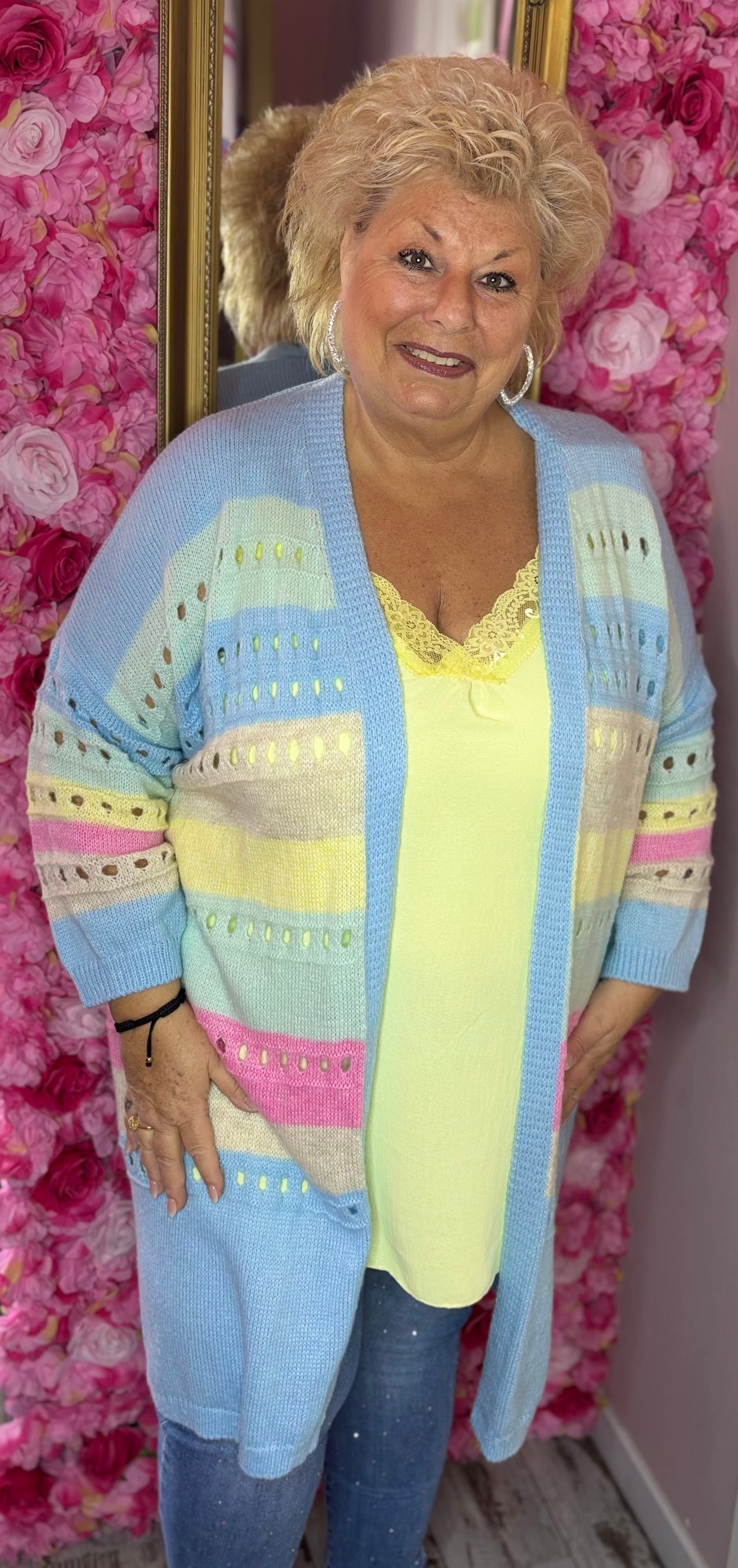 Top Chique Geel Plus Size Maat 48 t/m 54