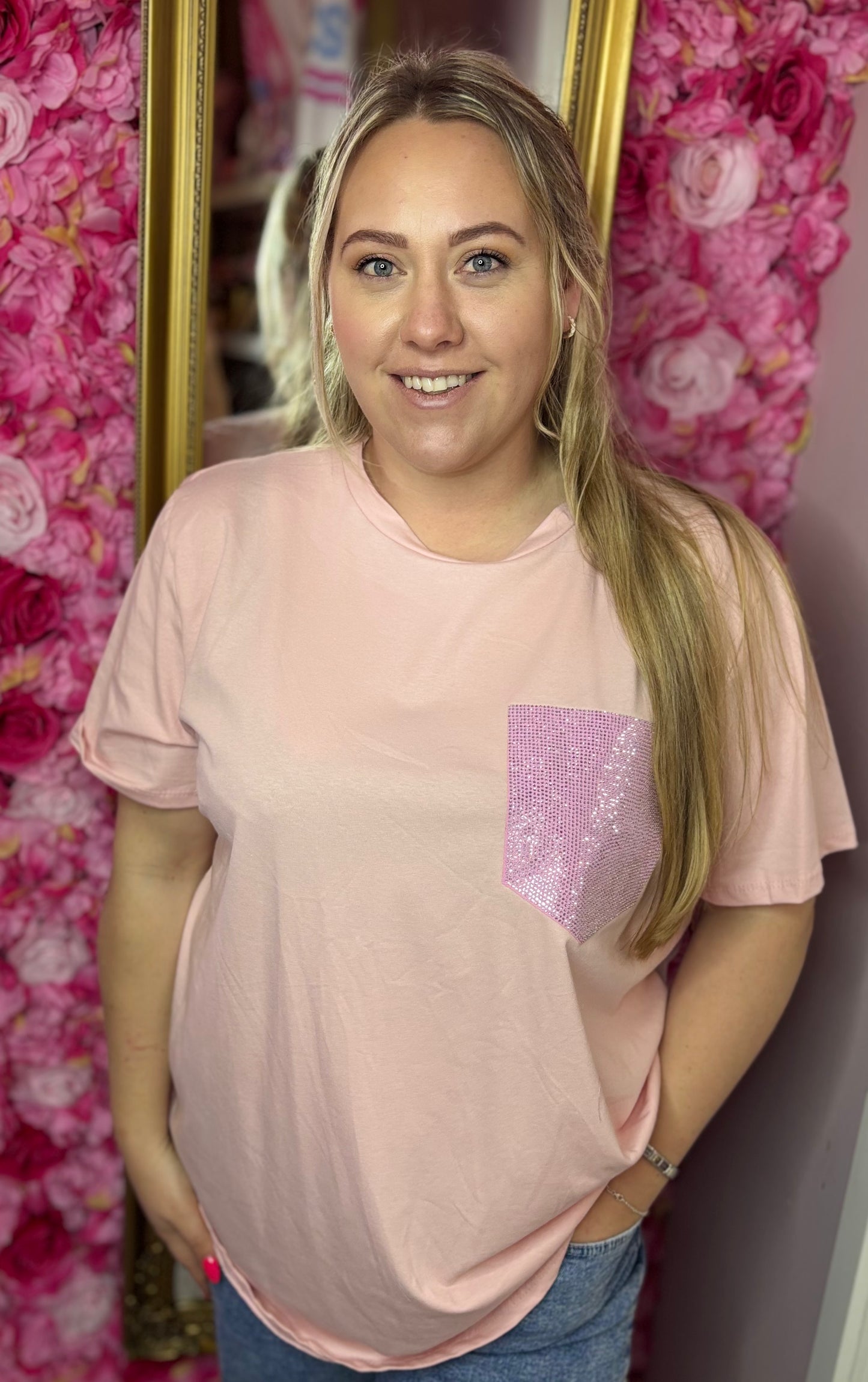 T-shirt Swar Roze Plus Size tot Maat 48