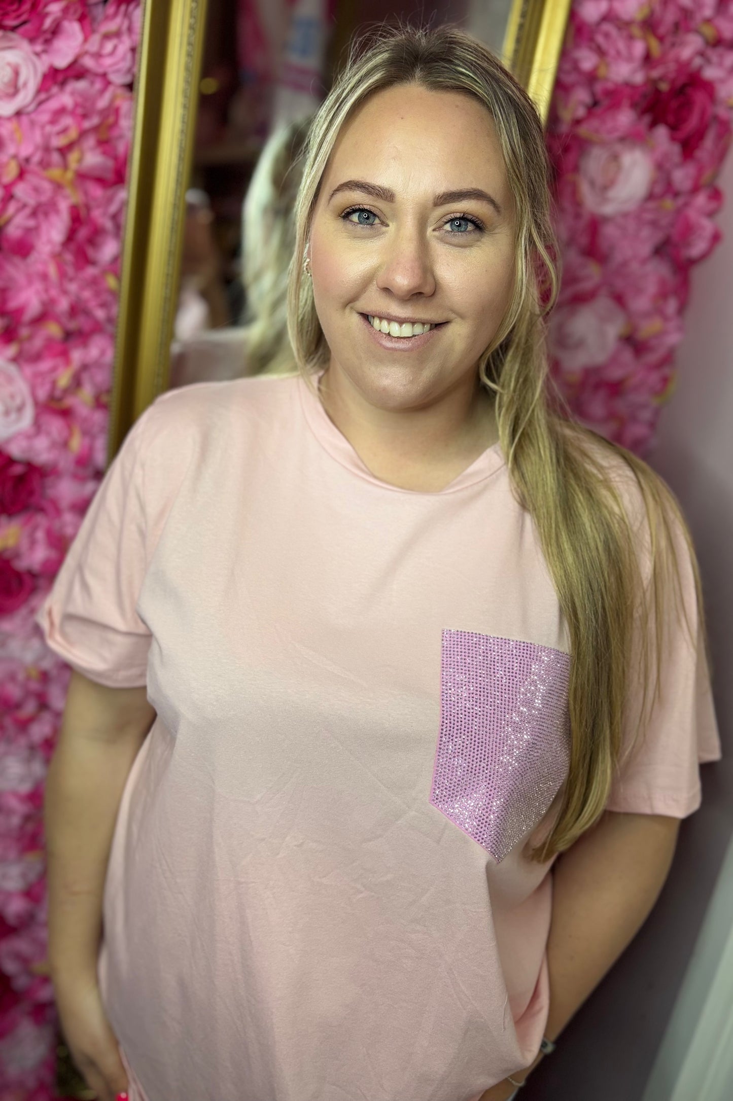 T-shirt Swar Roze Plus Size tot Maat 48