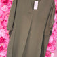 Blouse Joanie Leger Groen Plus Size maat 48 t/m 54-56
