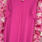 Lange Jurk Summer Fuchsia Maat 48 t/m 54-56