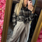 Broek Pantalon Overslag Beige Tot maat 42