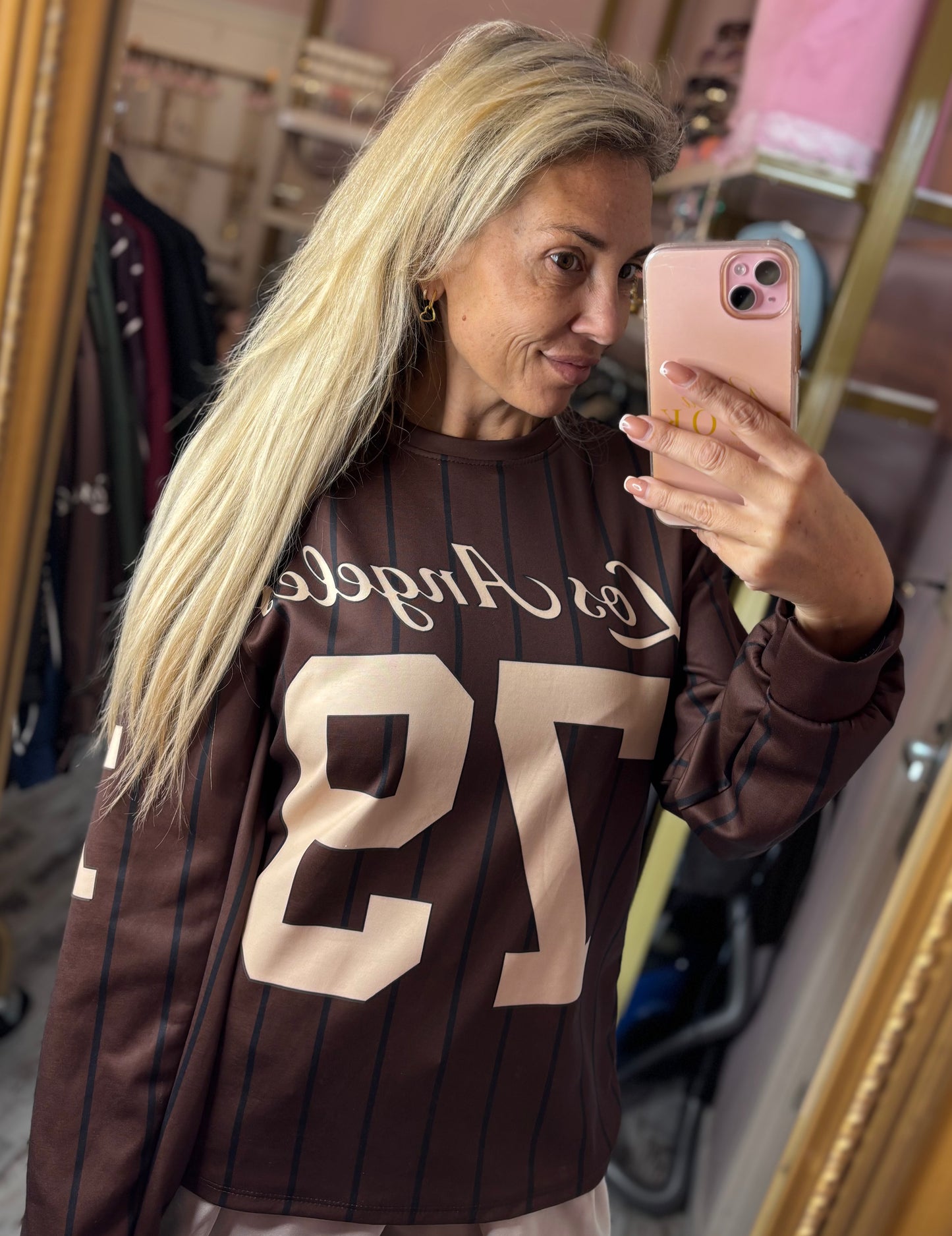 Long Sleeve Los 79 Bruin tot maat 42-44