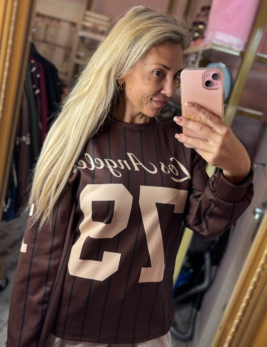 Long Sleeve Los 79 Bruin tot maat 42-44