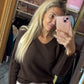 Trui Soft Everyday Bruin Tot maat 42