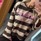 Sweater New york Stripe Tot Maat 44