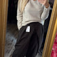 Broek Pantalon Overslag Bruin Tot maat 42