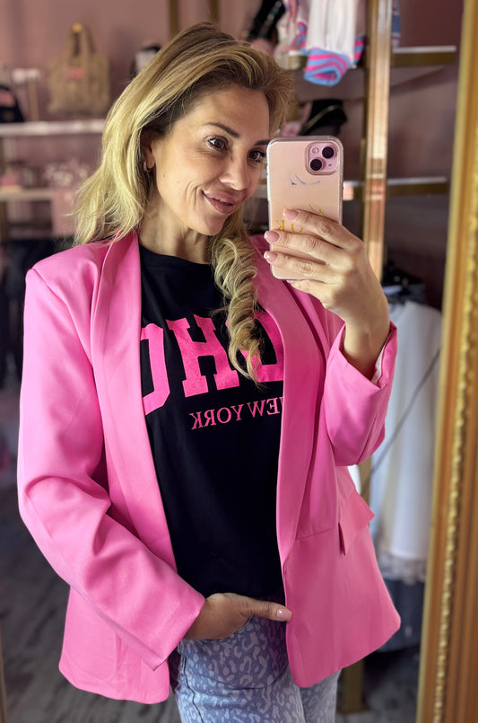 Blazer Barbie Roze tot maat 42