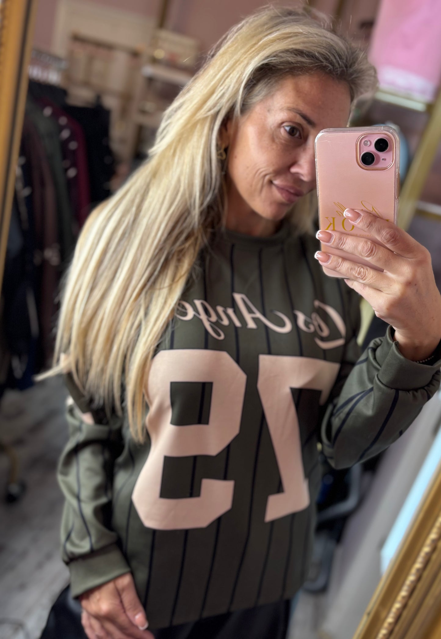 Long Sleeve Los 79 Leger Groen tot maat 42-44
