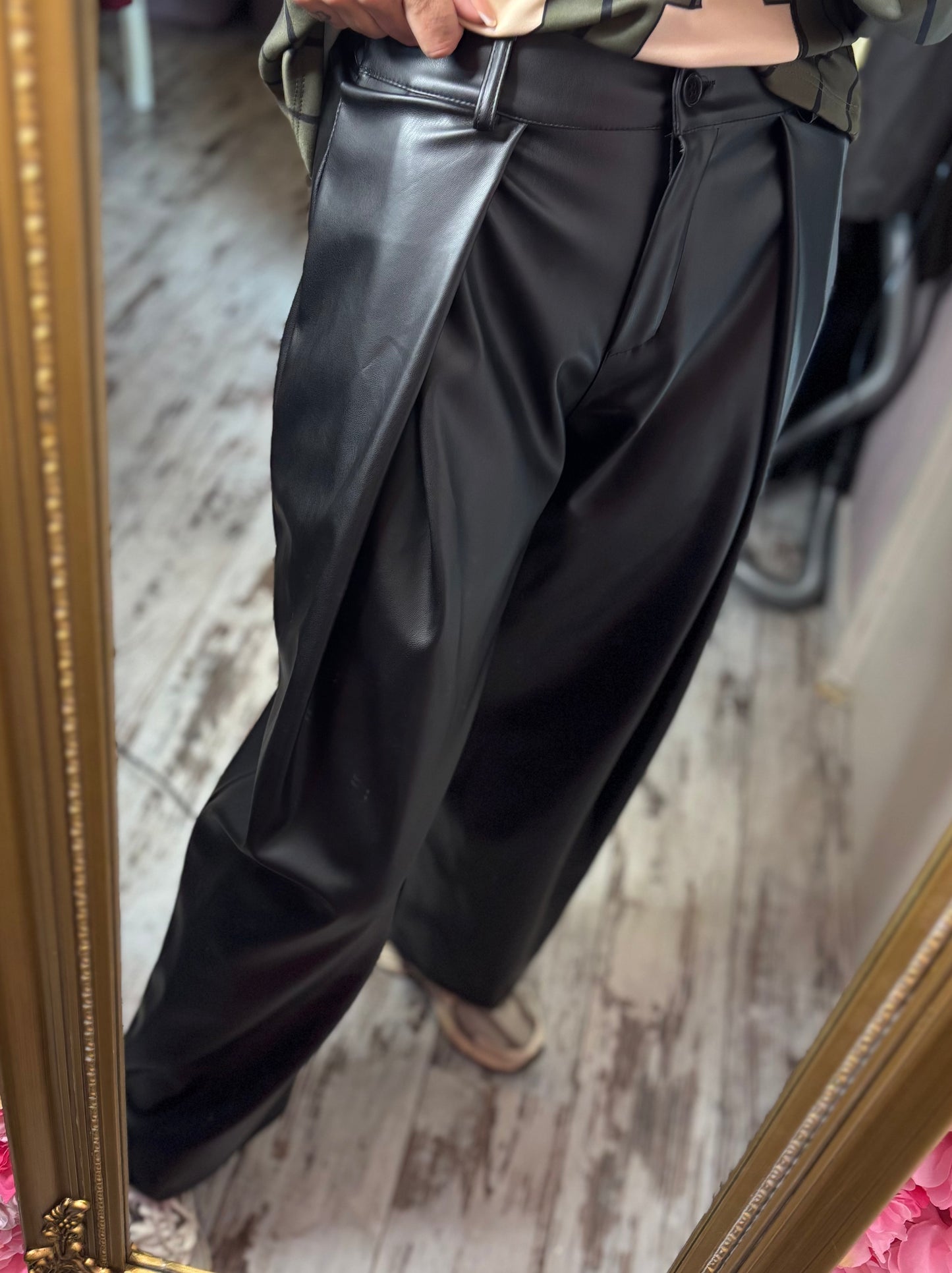 Broek Leather Pantalon Tot maat 42