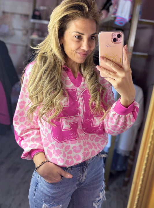 Sweater 95 Pink Plus Size tot Maat 42