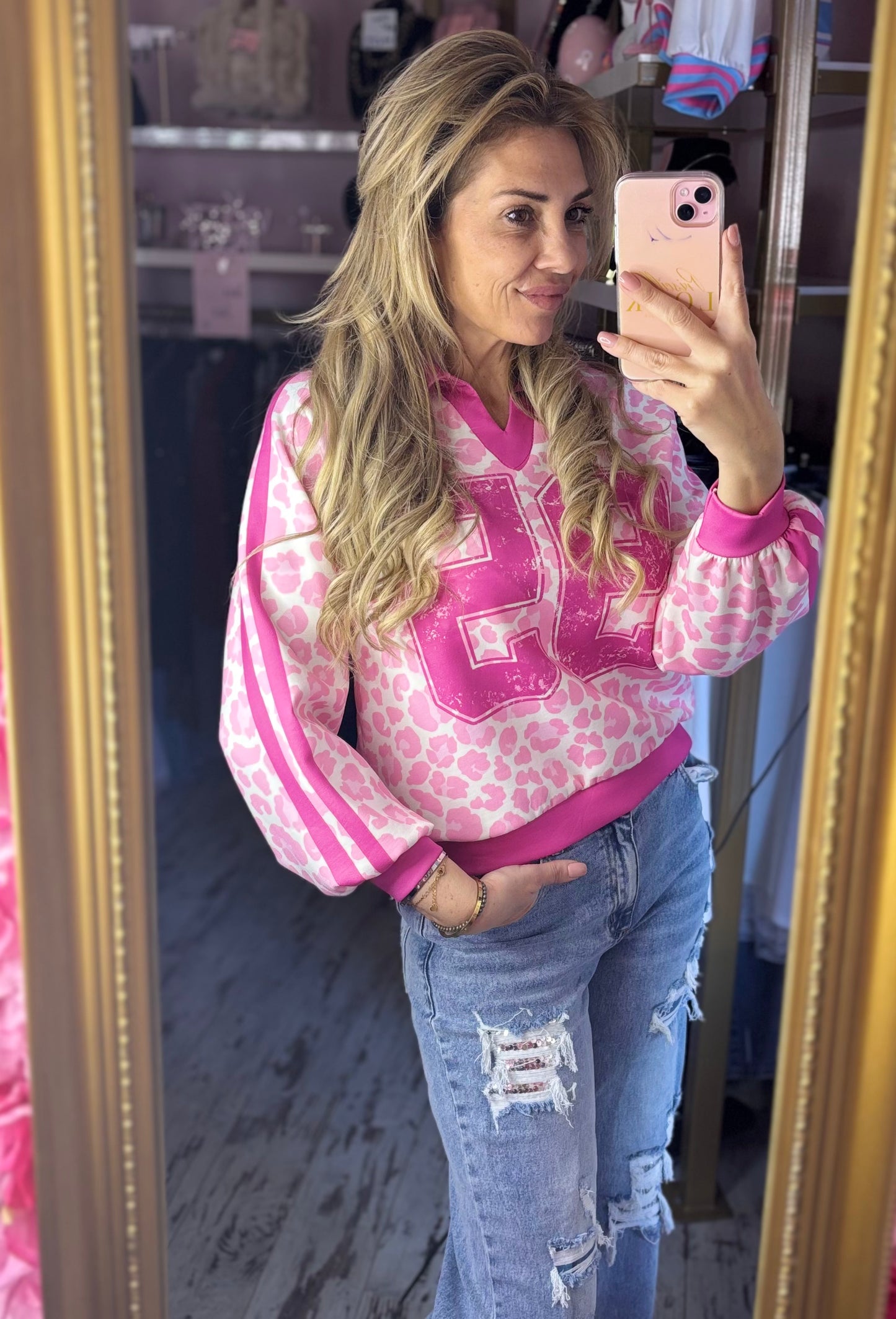 Sweater 95 Pink Plus Size tot Maat 42