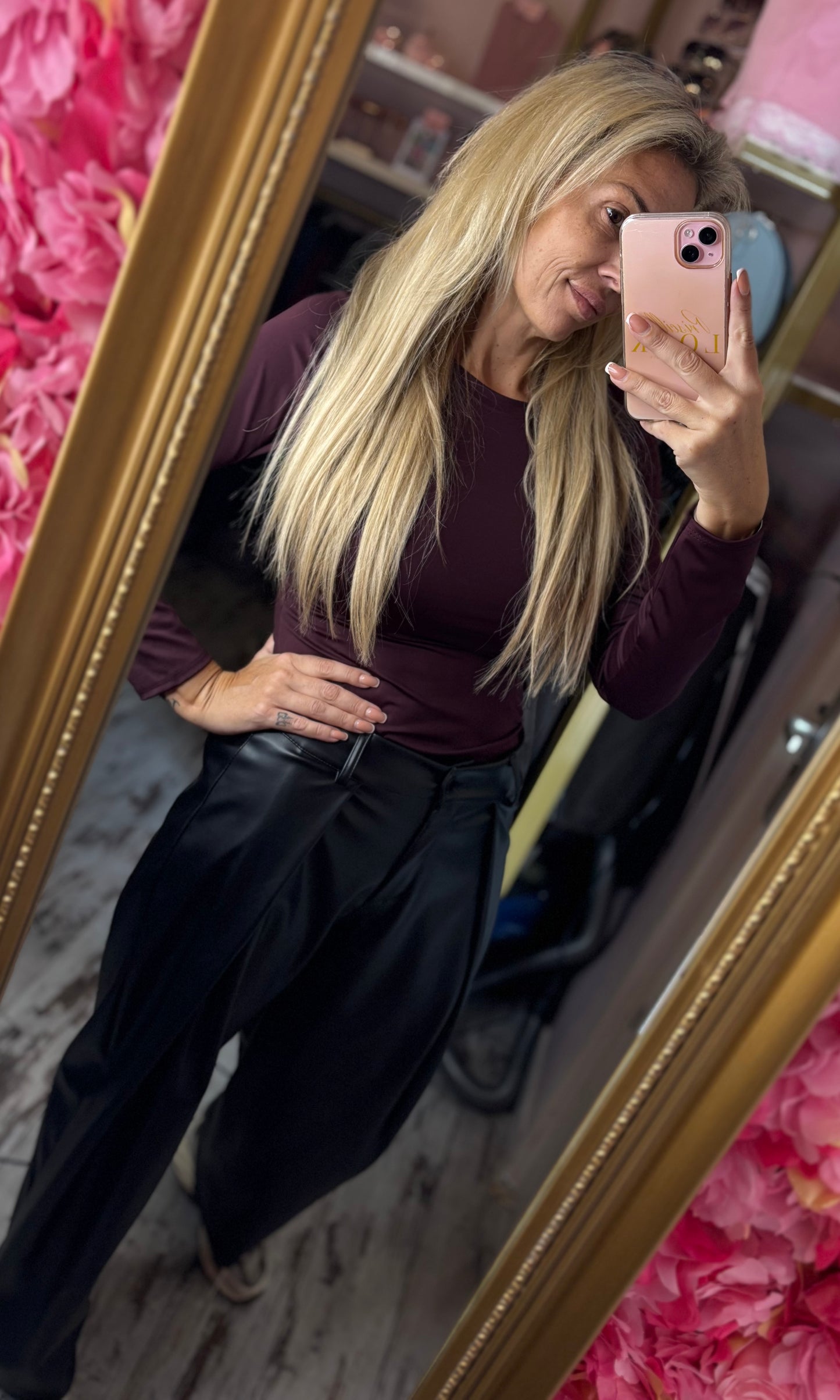 Broek Leather Pantalon Tot maat 42