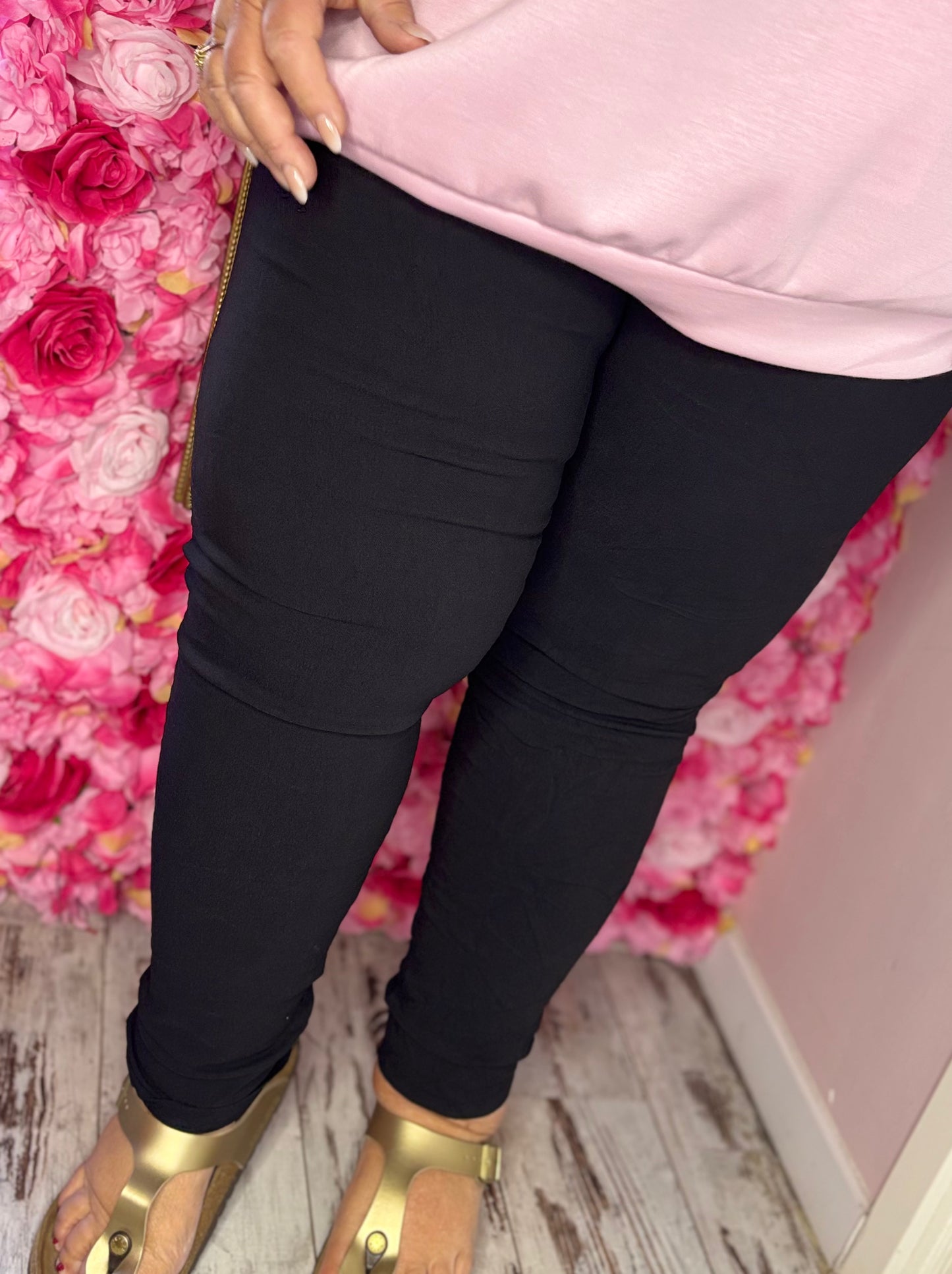 Broek Stretch Zwart Plus Size Maat 46 t/m 52
