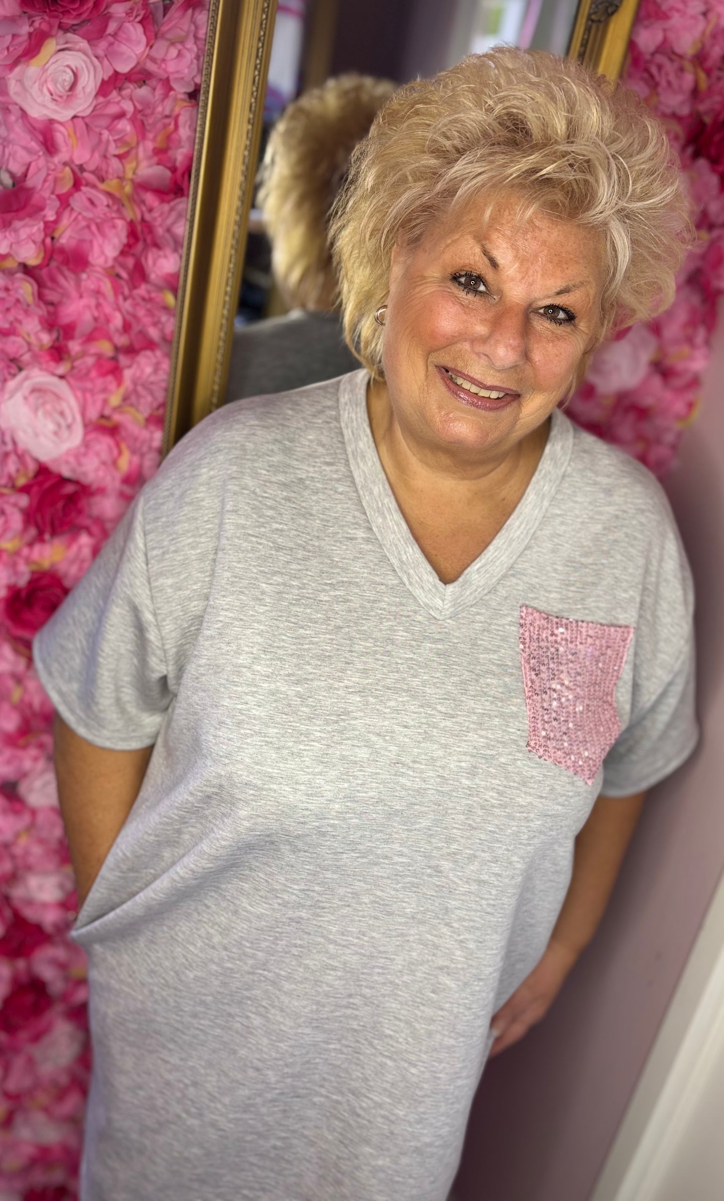 Jurk Favorite Grijs Maat 48 t/m 54