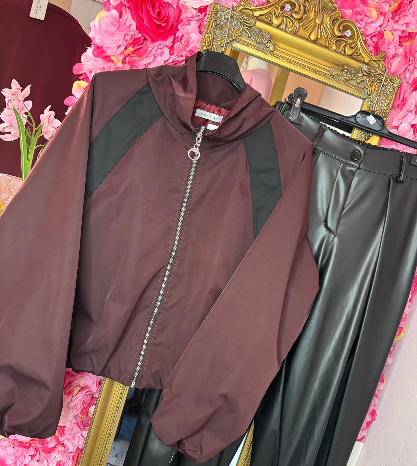 Bomber Yve Shell Bordeaux tot maat 44