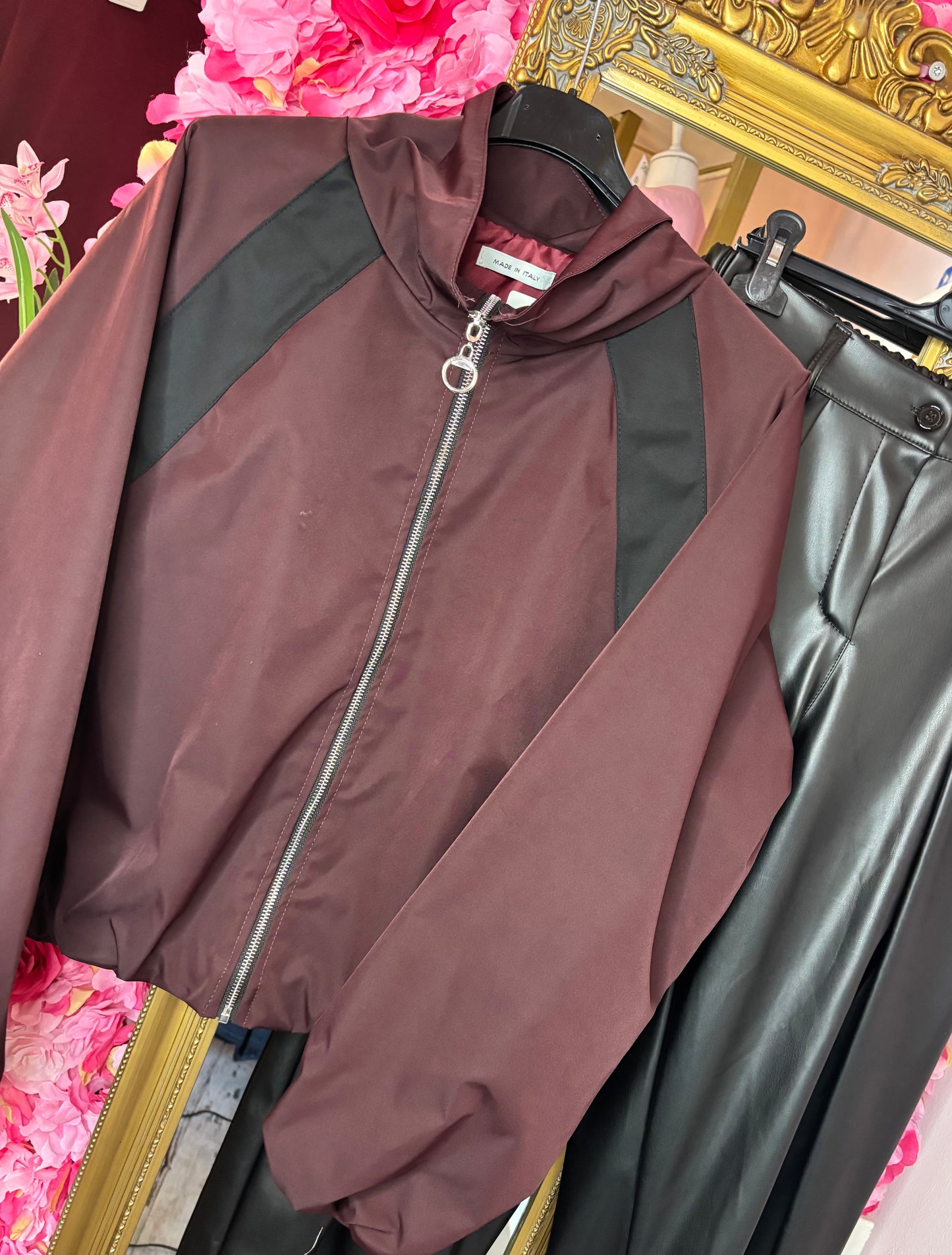 Bomber Yve Shell Bordeaux tot maat 44