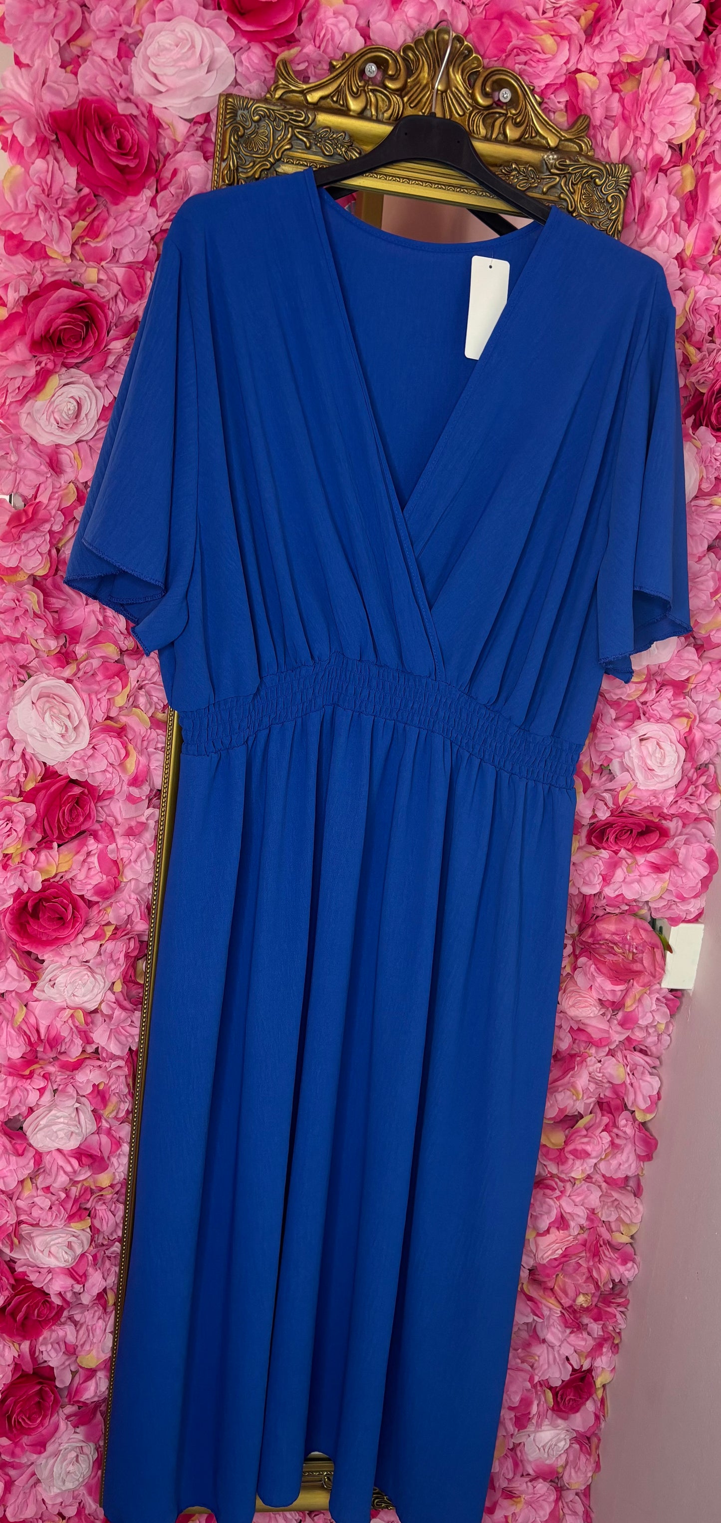 Lange Jurk Ela Konings Blauw Maat 48 t/m 54-56