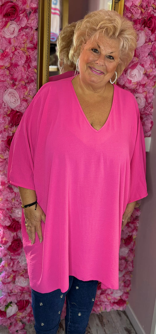 Tuniek Vlinder Fuchsia Maat 50 t/m 58