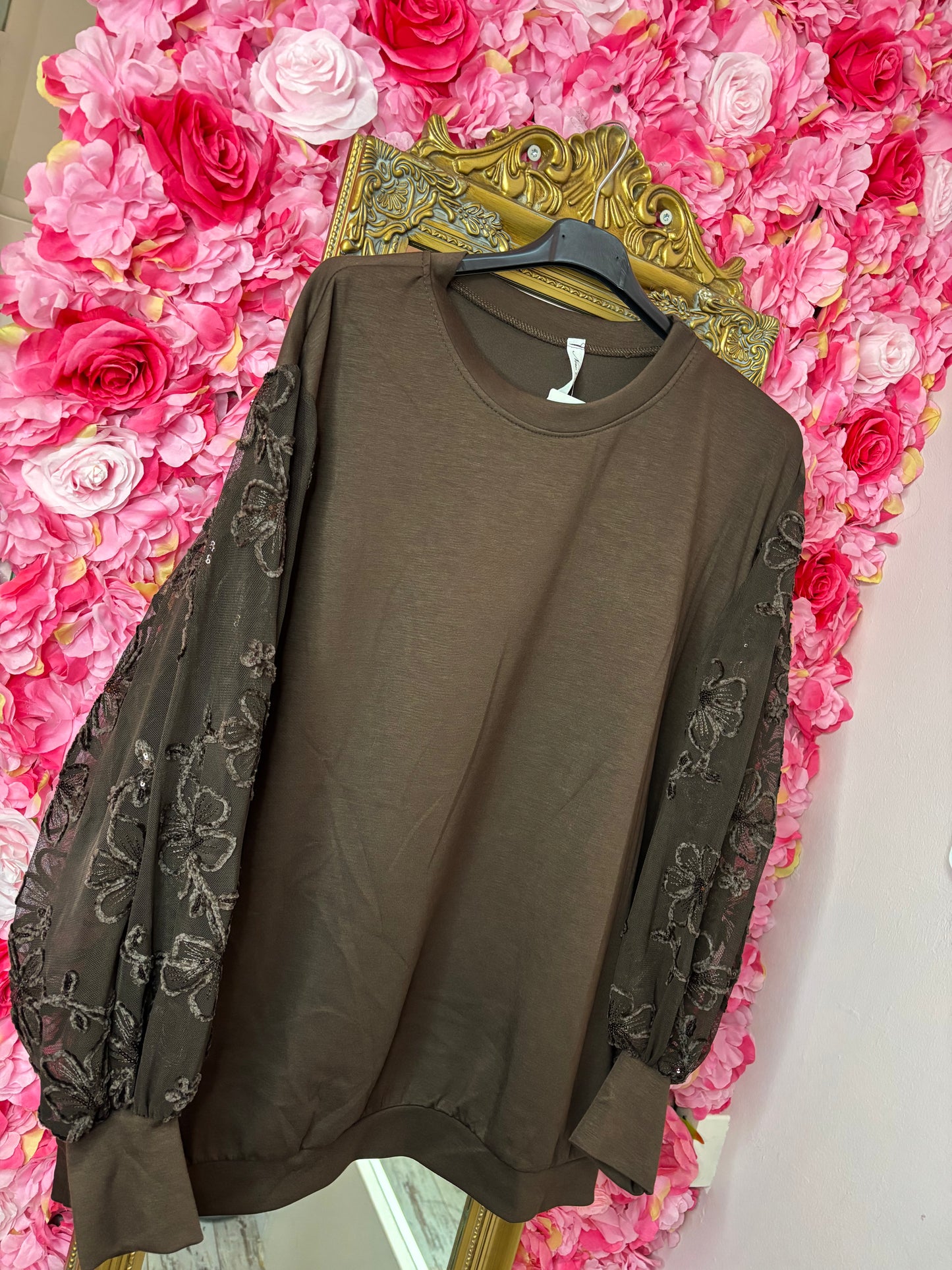 Sweater Gaya Bruin Plus Size Maat 44 t/m 48