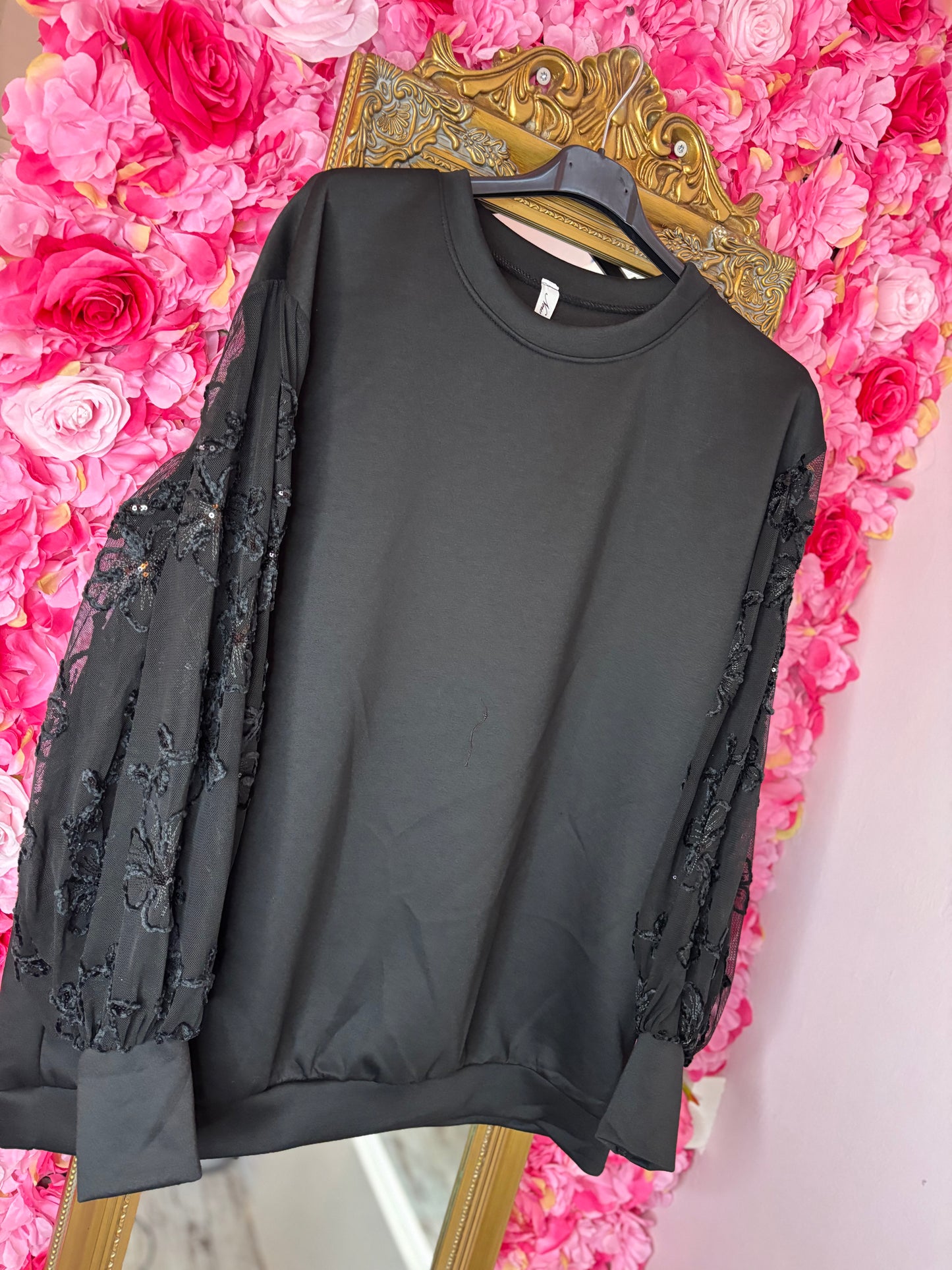 Sweater Gaya Zwart Plus Size Maat 44 t/m 48