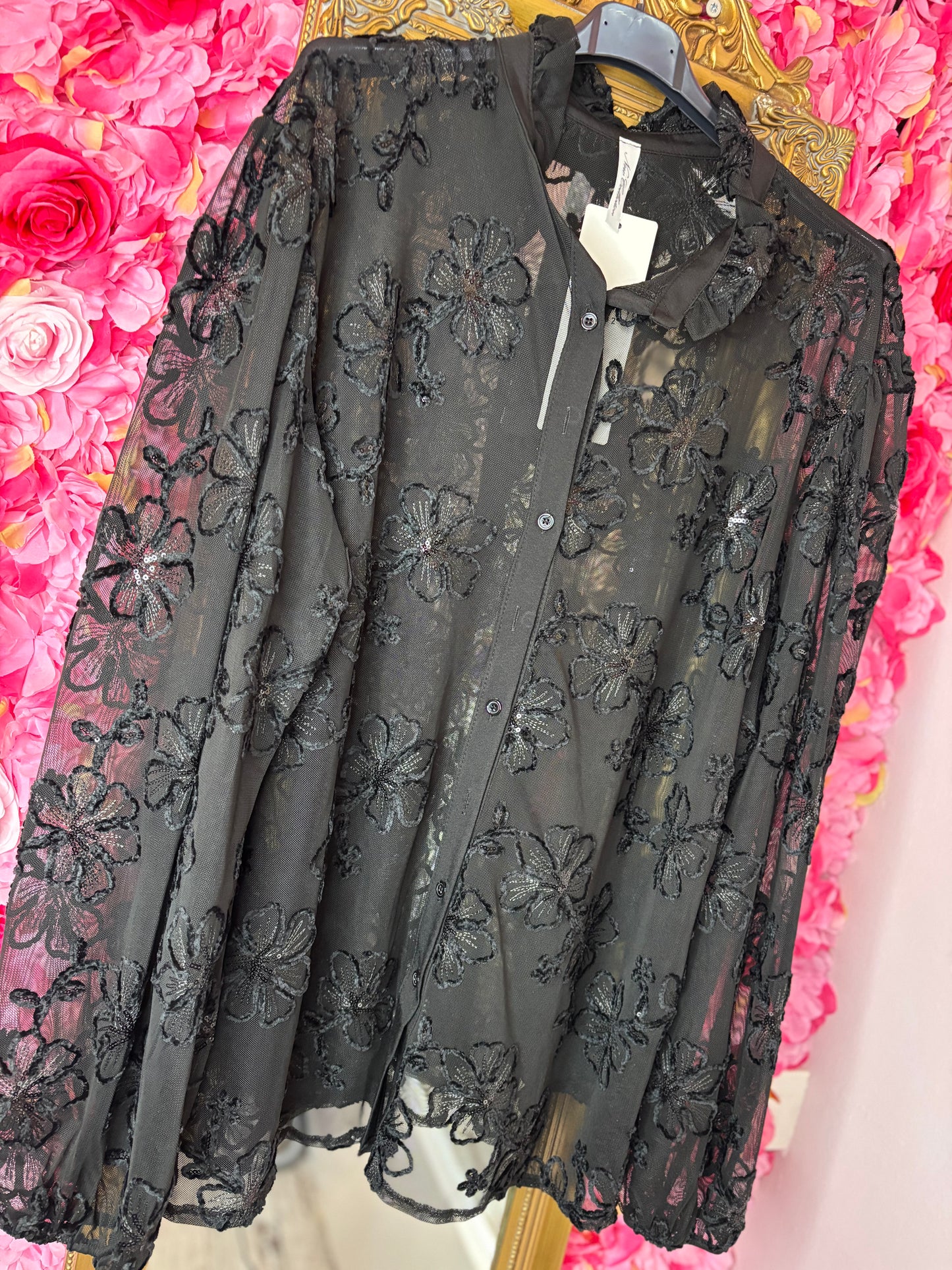 Blouse Gaya Zwart Plus Size Maat 48 t/m 52