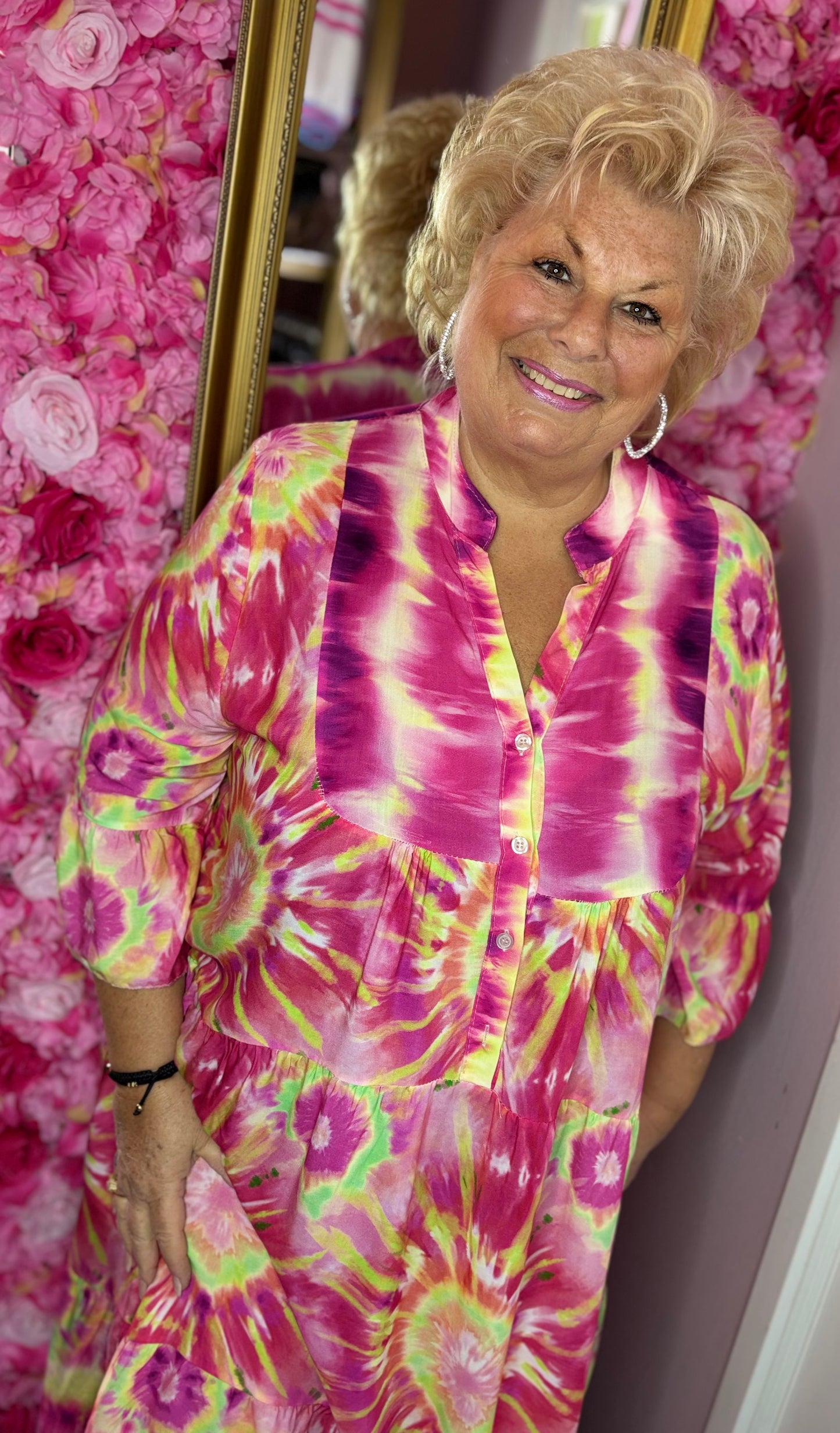 Jurk Hipe Roze Maat 46 t/m 52