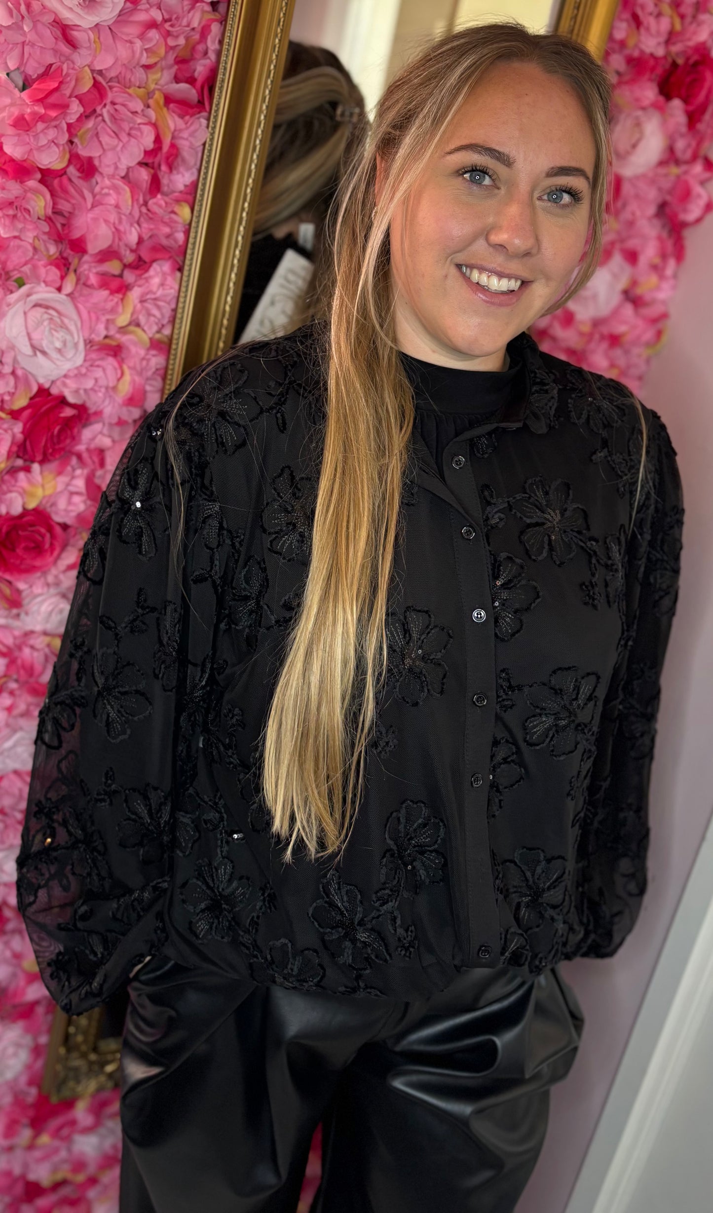 Blouse Gaya Zwart Plus Size Maat 48 t/m 52