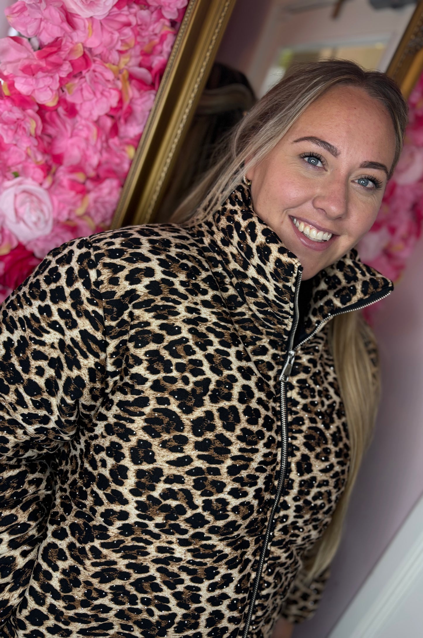Jas Bling Queen Panter Plus Size Maat 46 t/m 50