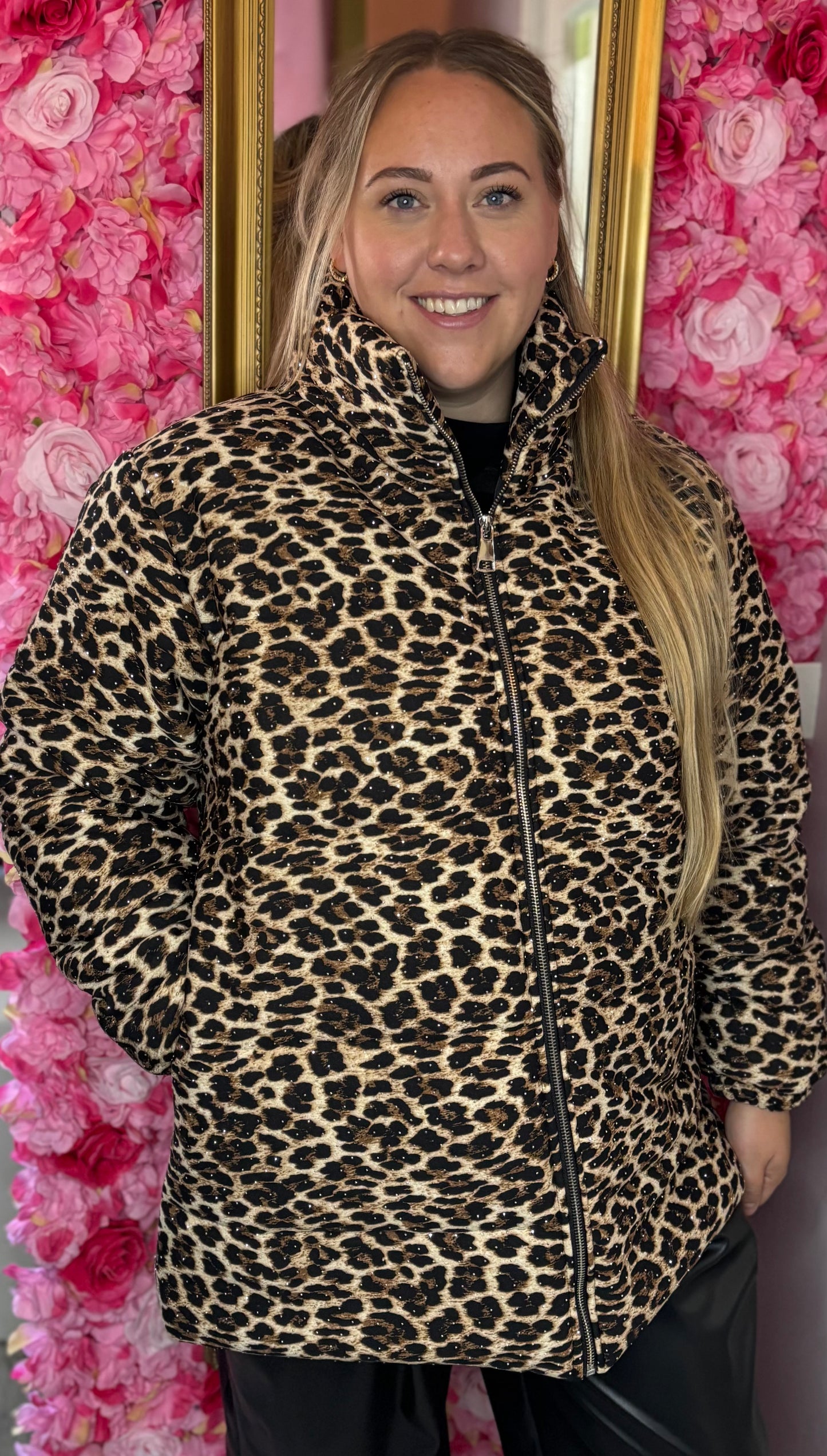 Jas Bling Queen Panter Plus Size Maat 46 t/m 50