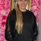 Sweater Gaya Zwart Plus Size Maat 44 t/m 48