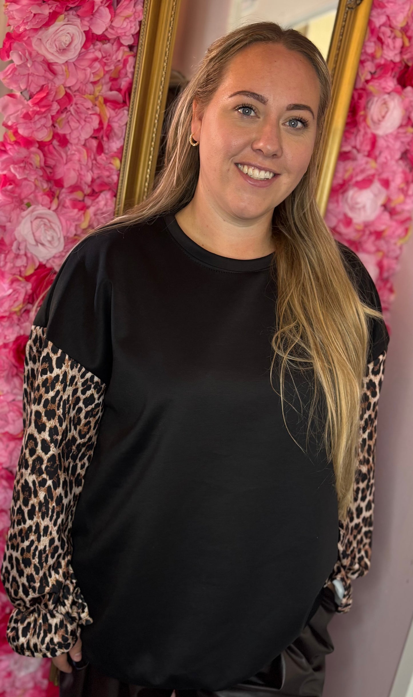 Sweater Flair Zwart Plus Size Maat 48 t/m 52