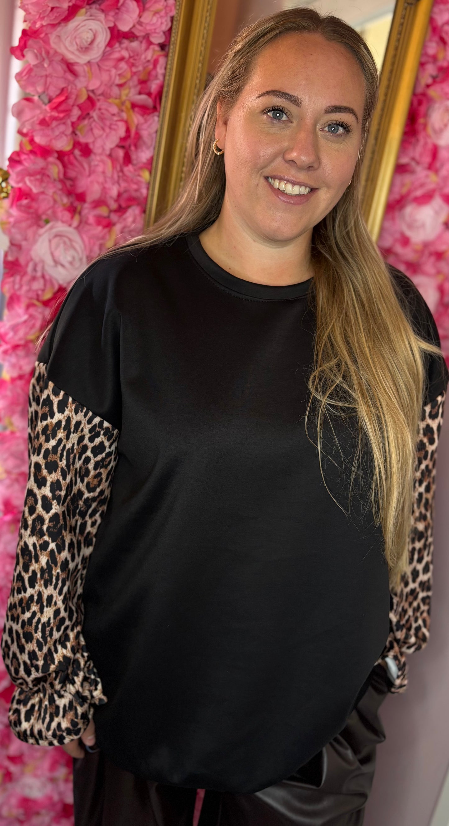 Sweater Flair Zwart Plus Size Maat 48 t/m 52