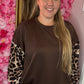Sweater Flair Bruin Plus Size Maat 48 t/m 52